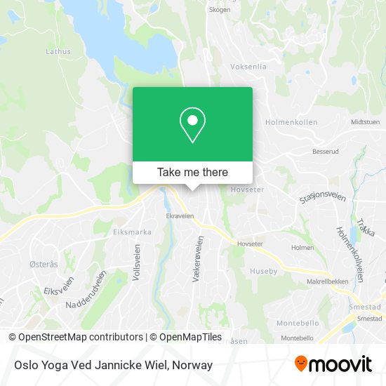 Oslo Yoga Ved Jannicke Wiel map