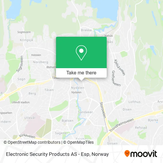 Electronic Security Products AS - Esp map