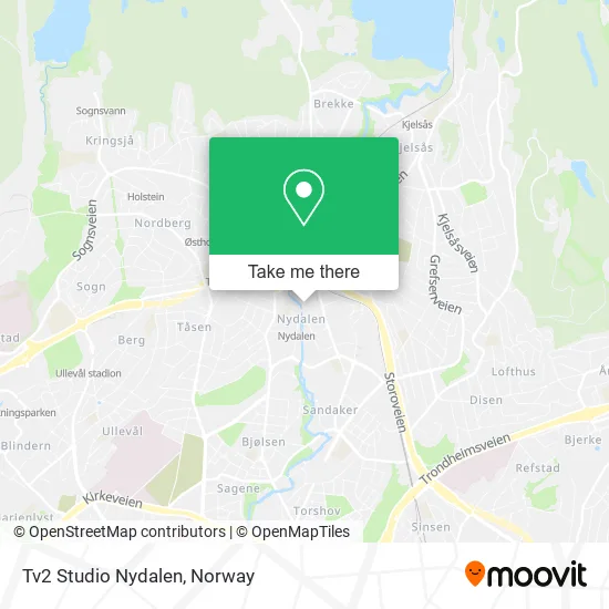 Tv2 Studio Nydalen map