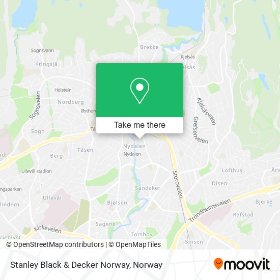 Stanley Black & Decker Norway map