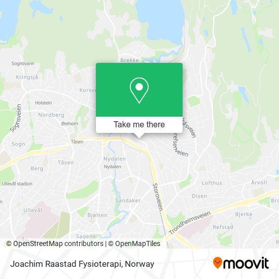 Joachim Raastad Fysioterapi map