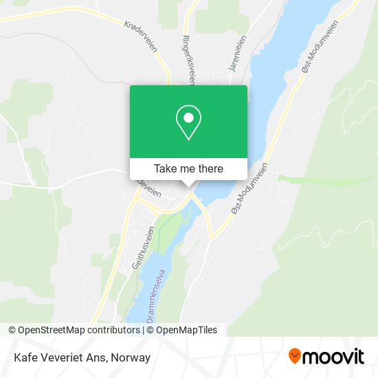 Kafe Veveriet Ans map