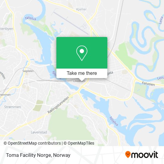 Toma Facility Norge map
