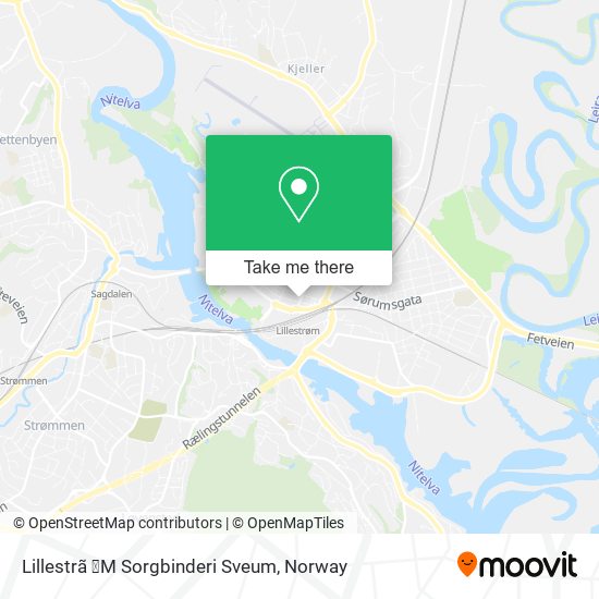 Lillestrã ̧M Sorgbinderi Sveum map