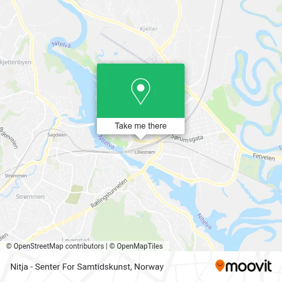 Nitja - Senter For Samtidskunst map