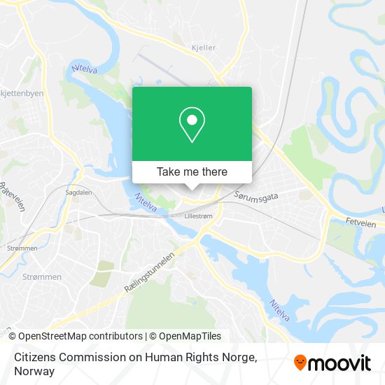 Citizens Commission on Human Rights Norge map