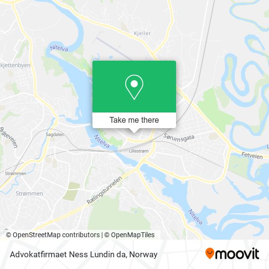 Advokatfirmaet Ness Lundin da map