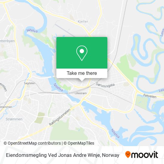 Eiendomsmegling Ved Jonas Andre Winje map