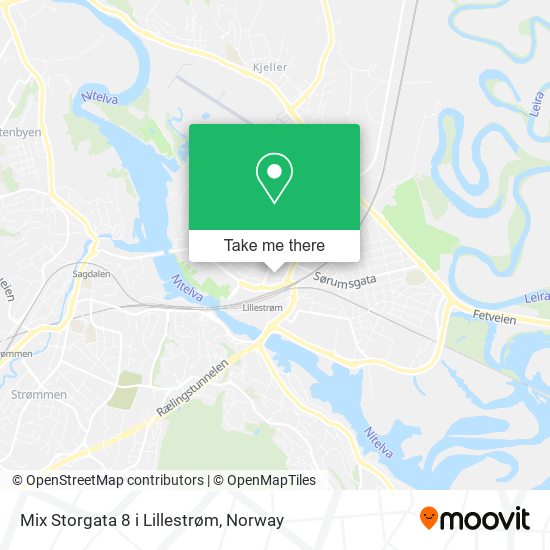 Mix Storgata 8 i Lillestrøm map