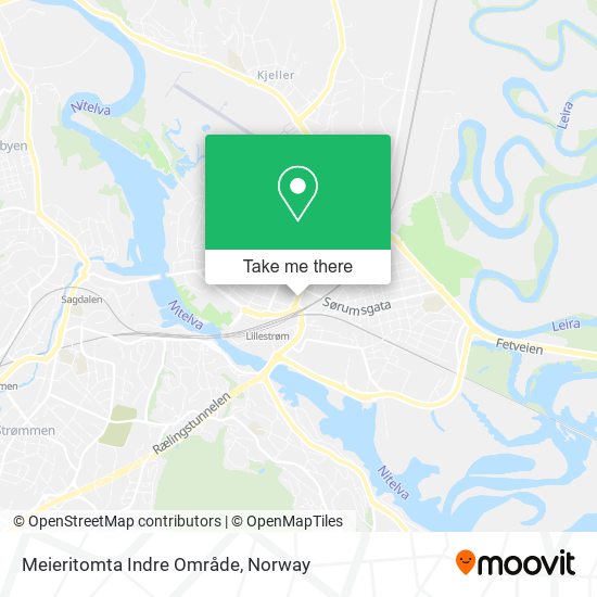 Meieritomta Indre Område map