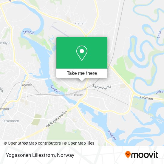 Yogasonen Lillestrøm map