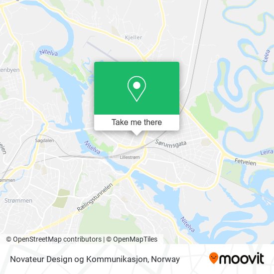 Novateur Design og Kommunikasjon map