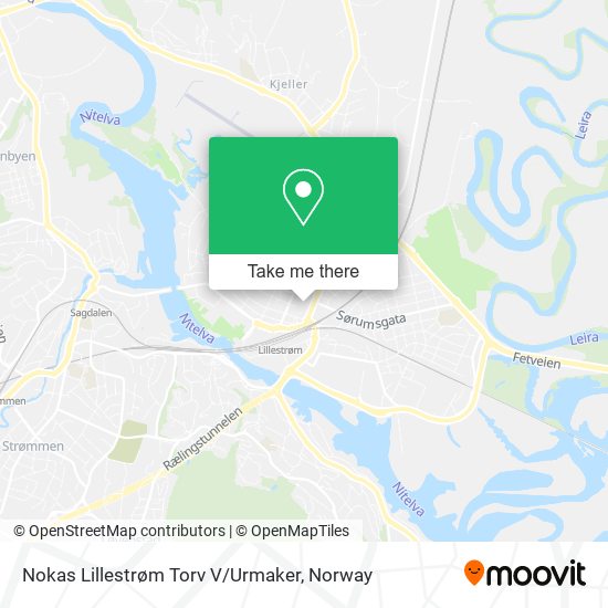 Nokas Lillestrøm Torv V / Urmaker map