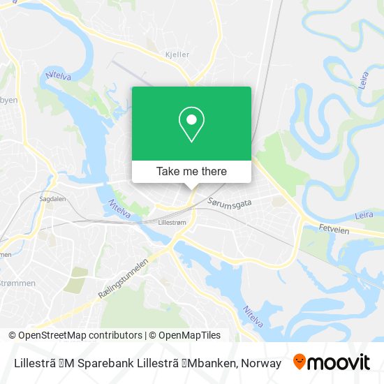 Lillestrã ̧M Sparebank Lillestrã ̧Mbanken map