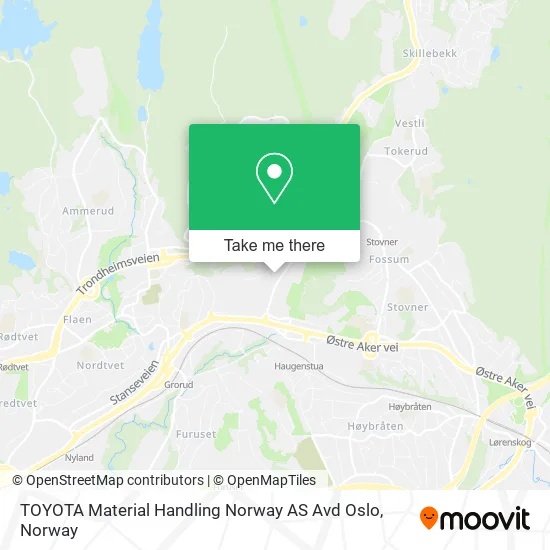 TOYOTA Material Handling Norway AS Avd Oslo map
