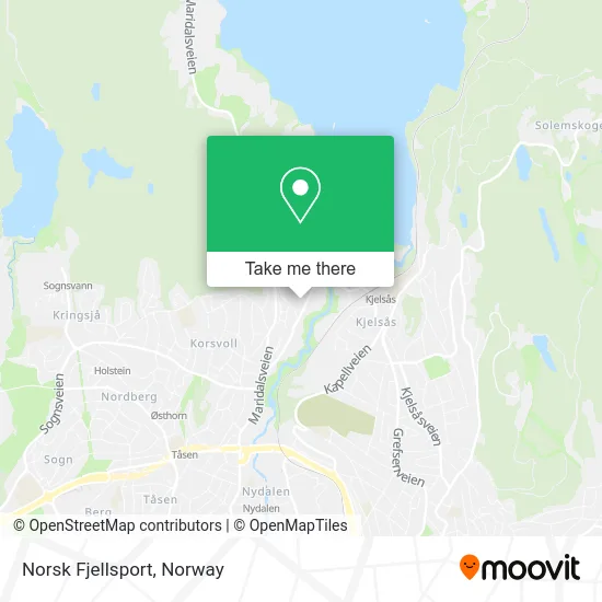 Norsk Fjellsport map