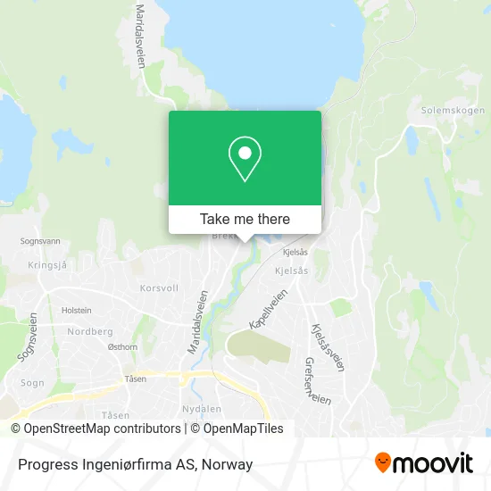 Progress Ingeniørfirma AS map