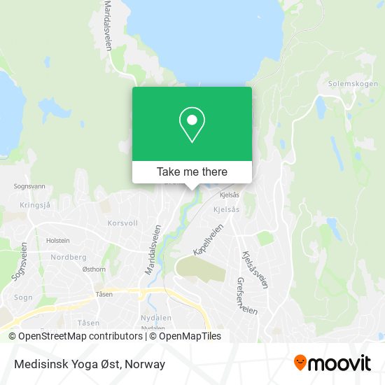 Medisinsk Yoga Øst map