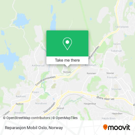 Reparasjon Mobil Oslo map