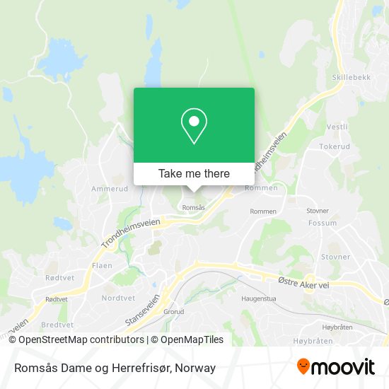 Romsås Dame og Herrefrisør map