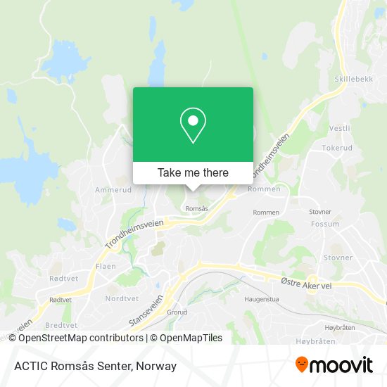 ACTIC Romsås Senter map