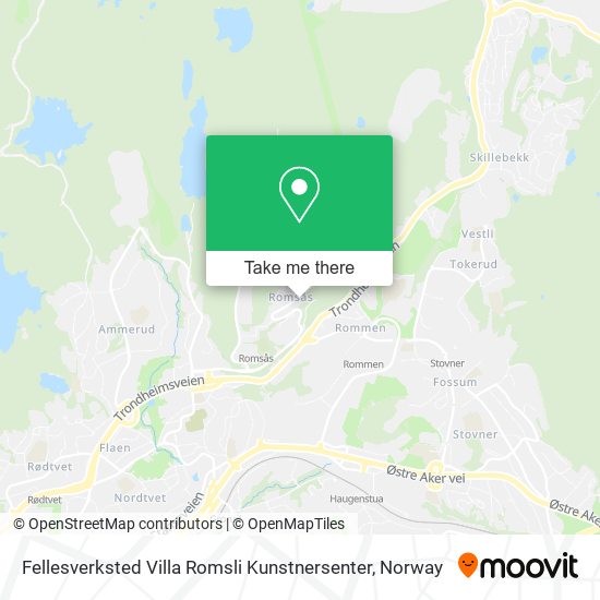 Fellesverksted Villa Romsli Kunstnersenter map