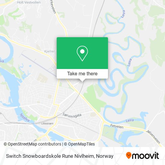 Switch Snowboardskole Rune Nivlheim map