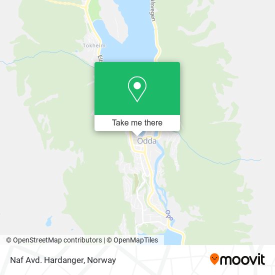 Naf Avd. Hardanger map
