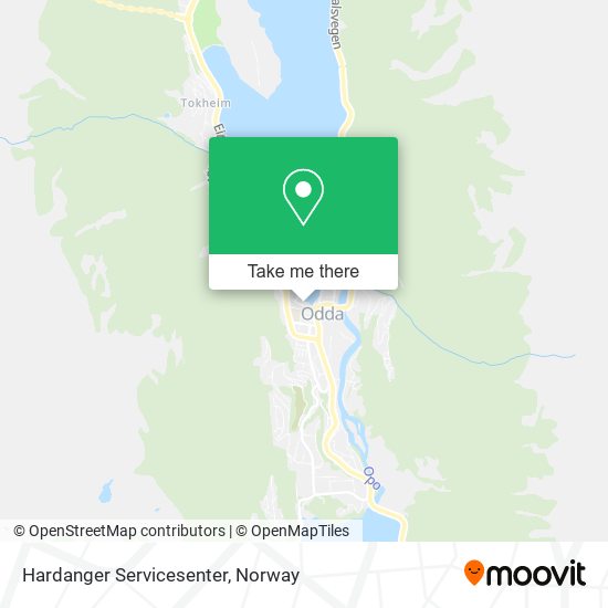 Hardanger Servicesenter map