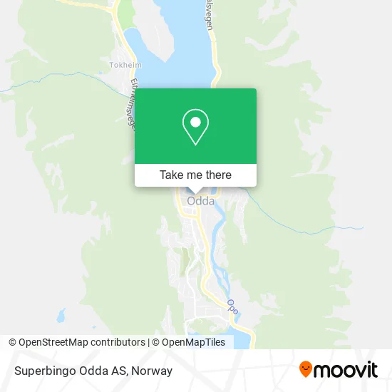 Superbingo Odda AS map