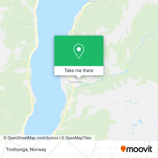 Trolltunga map