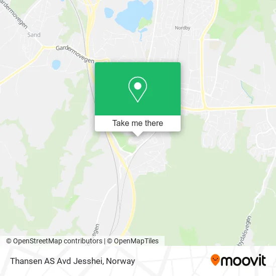 Thansen AS Avd Jesshei map