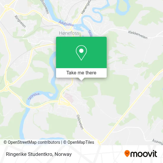 Ringerike Studentkro map