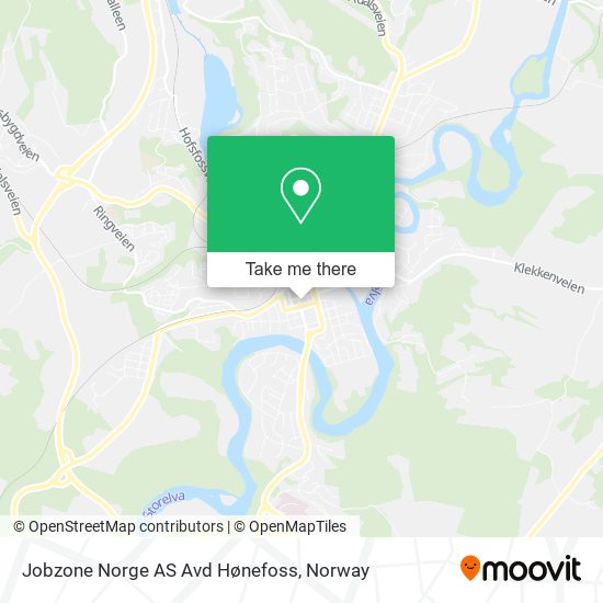 Jobzone Norge AS Avd Hønefoss map