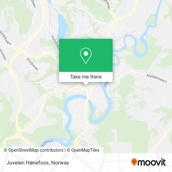 Juvelen Hønefoss map