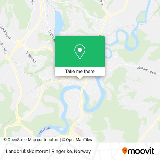 Landbrukskontoret i Ringerike map