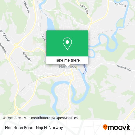 Honefoss Frisor Naji H map