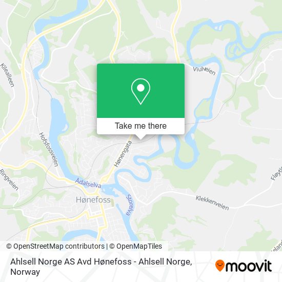 Ahlsell Norge AS Avd Hønefoss - Ahlsell Norge map
