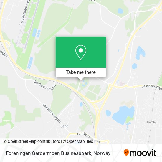 Foreningen Gardermoen Businesspark map