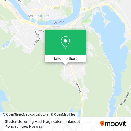 Studentforening Ved Høgskolen Innlandet Kongsvinger map