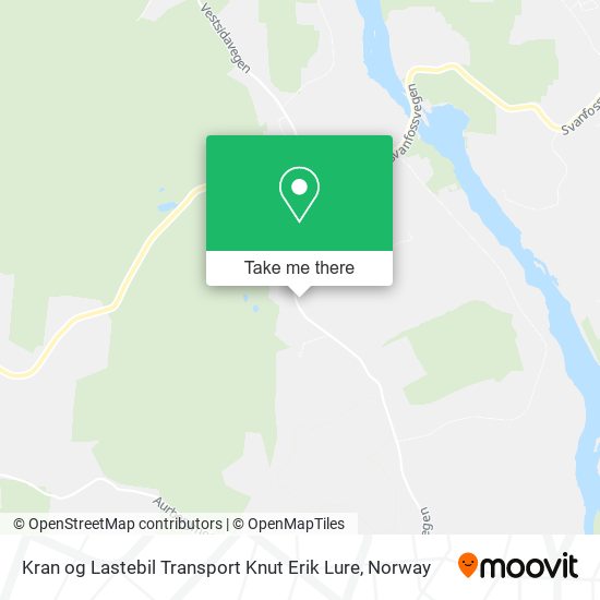 Kran og Lastebil Transport Knut Erik Lure map