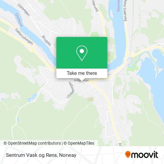 Sentrum Vask og Rens map