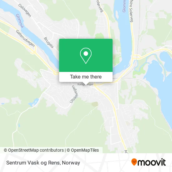 Sentrum Vask og Rens map