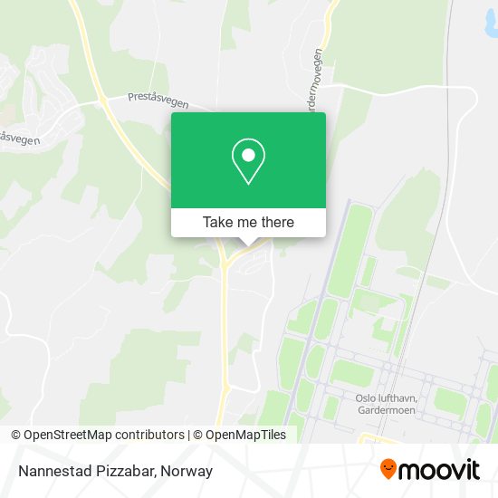 Nannestad Pizzabar map