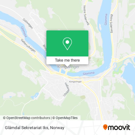 Glåmdal Sekretariat Iks map