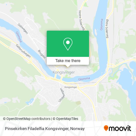 Pinsekirken Filadelfia Kongsvinger map