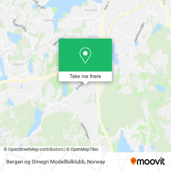 Bergen og Omegn Modellbilklubb map