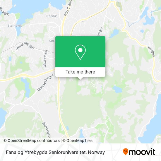 Fana og Ytrebygda Senioruniversitet map