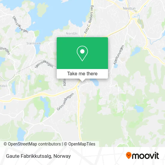 Gaute Fabrikkutsalg map