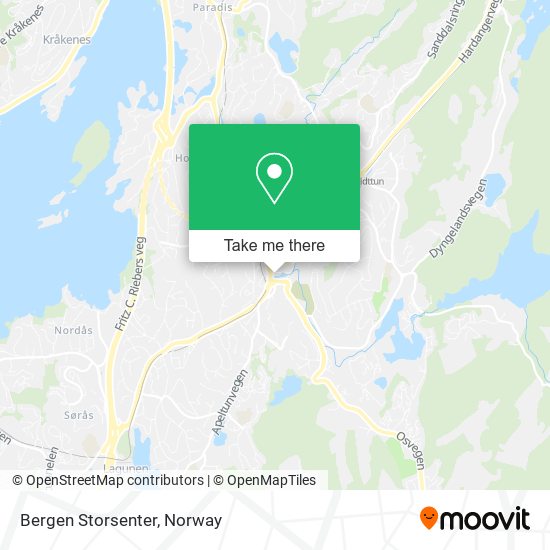 Bergen Storsenter map